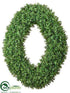 Silk Plants Direct Boxwood Oval Wreath - Green - Pack of 1