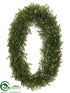Silk Plants Direct Oval Boxwood Wreath - Green Two Tone - Pack of 2