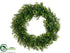 Silk Plants Direct Boxwood Wreath - Green Two Tone - Pack of 6