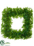 Silk Plants Direct Ivy Leaf Square Wreath - Green - Pack of 2
