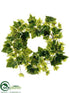 Silk Plants Direct Ivy Wreath - Variegated - Pack of 12