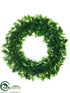 Silk Plants Direct Laurel Leaf Wreath - Green - Pack of 2