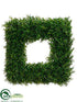 Silk Plants Direct Tea Leaf Square Wreath - Green - Pack of 2