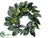 Magnolia Leaf Wreath - Green - Pack of 2