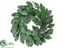 Silk Plants Direct Magnolia Leaf Wreath - Green - Pack of 2