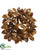Magnolia Leaf, Pine Cone Wreath - Brown - Pack of 2