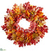 Silk Plants Direct Oak Leaf, Acorn Wreath - Fall - Pack of 2