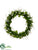 Oak Leaf Wreath - Green - Pack of 4
