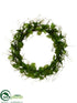 Silk Plants Direct Oak Leaf Wreath - Green - Pack of 4