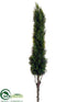 Silk Plants Direct Cedar Cone Topiary Stem - Green - Pack of 6