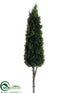 Silk Plants Direct Cedar Cone Topiary Stem - Green - Pack of 2