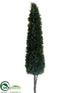 Silk Plants Direct Cedar Cone Topiary Stem - Green - Pack of 2