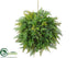 Silk Plants Direct Leather Fern, Tea Leaf Ball - Green - Pack of 2