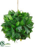 Silk Plants Direct Laurel Leaf Ball - Green - Pack of 4