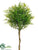 Mini Button Leaf Topiary - Green - Pack of 6