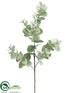 Silk Plants Direct Eucalyptus Branch - Green Gray - Pack of 12