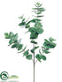 Silk Plants Direct Eucalyptus Branch - Green White - Pack of 12
