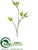 Mini Bamboo Leaf Spray - Green - Pack of 12