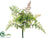 Leather Fern Spray - Green - Pack of 12