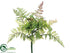 Silk Plants Direct Leather Fern Spray - Green - Pack of 12