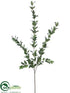 Silk Plants Direct Huckleberry Spray - Green Flocked - Pack of 12