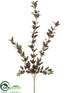 Silk Plants Direct Huckleberry Spray - Mauve Flocked - Pack of 12