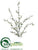 Button Tree Leaf Branch - Green - Pack of 6