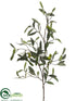 Silk Plants Direct Olive Spray - Green Two Tone - Pack of 12