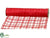 Plaid Sheer Ribbon - Red - Pack of 6