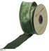 Silk Plants Direct Velvet Ribbon - Green - Pack of 6