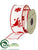 Cardinal, Snowflake Ribbon - Red Ivory - Pack of 6