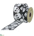 Silk Plants Direct Skull Ribbon - Black White - Pack of 6