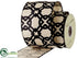 Silk Plants Direct Linen Ribbon - Black Beige - Pack of 6