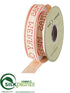 Silk Plants Direct Linen Ribbon - Red Beige - Pack of 6