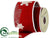 Snowflake Burlap Ribbon - Red White - Pack of 6