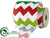 Zigzag Ribbon - Red Green - Pack of 6
