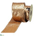 Silk Plants Direct Sequin Ribbon - Gold Brown - Pack of 6