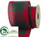 Silk Plants Direct Ribbon - Red Green - Pack of 6