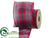 Ribbon - Red Gray - Pack of 6