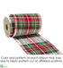 Silk Plants Direct Plaid Ribbon - Green Red - Pack of 2