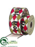 Silk Plants Direct Ribbon - Red Green - Pack of 2