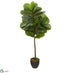 Silk Plants Direct Fiddle Leaf Artificial Tree - Pack of 1