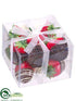 Silk Plants Direct Chocolate Strawberry - Red Chocolate - Pack of 6