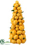 Silk Plants Direct Lemon Topiary - Yellow - Pack of 2