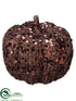 Silk Plants Direct Glittered Pumpkin - Bronze - Pack of 24