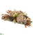 Hydrangea, Pumpkin, Pine Cone Centerpiece - Mauve Brown - Pack of 2