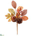 Silk Plants Direct Acorn, Pine Cone, Maple Pick - Green Brown - Pack of 12