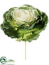 Silk Plants Direct Cabbage Pick - Green Cream - Pack of 24