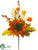 Pumpkin, Hydrangea, Sunflower Pick - Fall - Pack of 12
