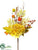 Hydrangea Pick - Flame Mustard - Pack of 12